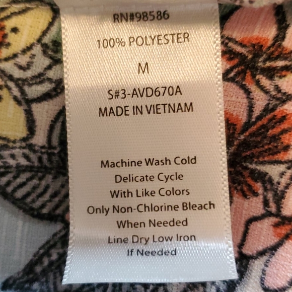 BNWT Button Up MIDI Floral Shift Dress size M - Picture 5 of 5